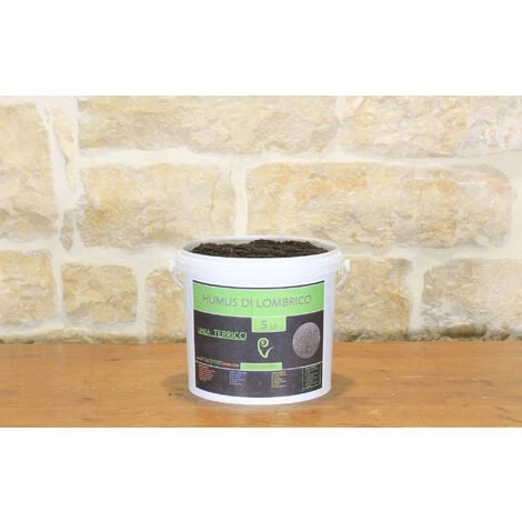Humus Di Lombrico - Agrilombrico In Secchiello Da 5 Lt. 1 Humus Di Lombrico - Agrilombrico In Secchiello Da 5 Lt.