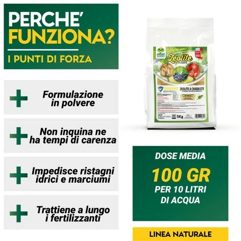 Zeous Zeolite In Polvere X 5 Kg Insetticida Fungicida Acaricida 3 Zeous Zeolite In Polvere X 5 Kg Insetticida Fungicida Acaricida - immagine 3