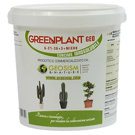 Greenplant, NPK(Mg) 6-21-36+(3) + Microelementi (1 Kg), Concime In Polvere Idrosolubile Per Piante E Fiori 1 Greenplant, NPK(Mg) 6-21-36+(3) + Microelementi (1 Kg), Concime In Polvere Idrosolubile Per Piante E Fiori