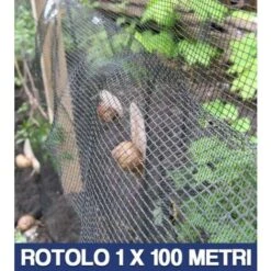 RETE PER ALLEVAMENTO LUMACHE ANTILUMACA ANTI LUMACA MT 1X100 CON 2 BALZI (34184)