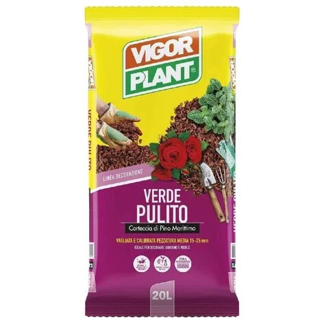 CORTECCIA DI PINO 15-25MM 20LT VIGORPLANT 1 CORTECCIA DI PINO 15-25MM 20LT VIGORPLANT