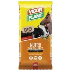 STALLATICO BIOLOGICO Letame Di Bovino Cavallo Ammendante VIGORPLANT 45 LT