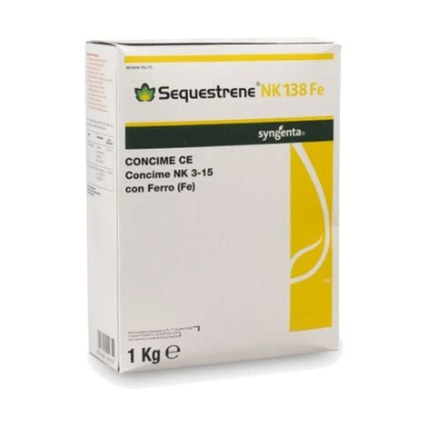 Syngenta SEQUESTRENE NK 138 Fe Concime Rinverdente Chelato Di Ferro 1 KG 1 KG 1 Syngenta SEQUESTRENE NK 138 Fe Concime Rinverdente Chelato Di Ferro 1 KG 1 KG
