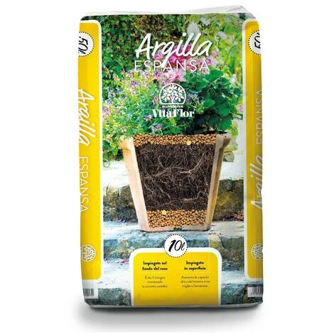 ARGILLA ESPANSA Vitaflor PH NEUTRO Per PIANTE Granelli DRENAGGIO 10 Lt 1 ARGILLA ESPANSA Vitaflor PH NEUTRO Per PIANTE Granelli DRENAGGIO 10 Lt