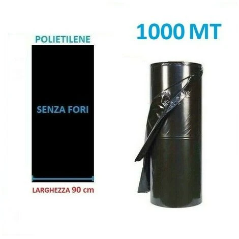 TELO FILM PACCIAMATURA BOBINA DA 1000 M NON FORATO LARG. 90 Cm 1 TELO FILM PACCIAMATURA BOBINA DA 1000 M NON FORATO LARG. 90 Cm