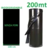 TELO BIO FILM PACCIAMATURA BIODEGRADABILE BOBINA DA 200 M NON FORATO LARG. 1 M