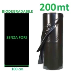 TELO BIO FILM PACCIAMATURA BIODEGRADABILE BOBINA DA 200 M NON FORATO LARG. 1 M