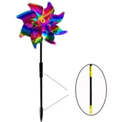 HIASDFLS Confezione Da 10 Ruote A Spillo Glitterate Per Decorare Il Giardino. I Repellenti Per Uccelli Tengono Gli Uccelli Fuori Dalle Fattorie Del Cortile. Gradiente -Protezioni per piante in Italia 59384612 3