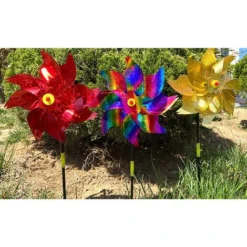 HIASDFLS Confezione Da 10 Ruote A Spillo Glitterate Per Decorare Il Giardino. I Repellenti Per Uccelli Tengono Gli Uccelli Fuori Dalle Fattorie Del Cortile. Gradiente -Protezioni per piante in Italia 59384612 5