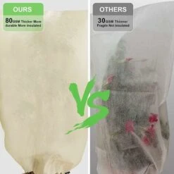 RHAFAYRE Copertura Invernale Per Piante, Copertura Invernale In Tessuto Non Tessuto 80 G/m² Protezione Antigelo Per Piante In Vaso E Rose (240x200 Cm) 8 RHAFAYRE Copertura Invernale Per Piante, Copertura Invernale In Tessuto Non Tessuto 80 G/m² Protezione Antigelo Per Piante In Vaso E Rose (240x200 Cm) -Protezioni per piante in Italia 68009017 4