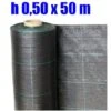TELO PER PACCIAMATURA NERO QUADRETTATO TESSUTO POLIPROPILENE ANTISTRAPPO - Mt 50 X 0,50 H