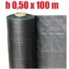 TELO PER PACCIAMATURA NERO QUADRETTATO TESSUTO POLIPROPILENE ANTISTRAPPO - Mt 100 X 0,50 H