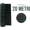 RETE PACCIAMATURA NERA 105 Gr/m­² ROTOLO DA 20 METRI PER ORTO E GIARDINO ANTIERBACCE