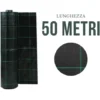 RETE PACCIAMATURA NERA 105 Gr/m­² ROTOLO DA 50 METRI PER ORTO E GIARDINO ANTIERBACCE
