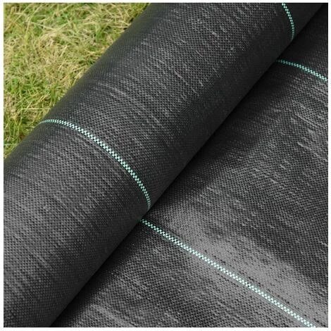 RETE PACCIAMATURA NERA 105 Gr/m² ROTOLO DA 50 METRI PER ORTO E GIARDINO ANTIERBACCE 2 RETE PACCIAMATURA NERA 105 Gr/m² ROTOLO DA 50 METRI PER ORTO E GIARDINO ANTIERBACCE - immagine 2