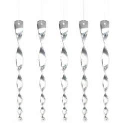 LITZEEConfezione Da 10 Repellenti Per Uccelli, Repellente Per Piccioni, Spaventapasseri Per Uccelli Da Balcone, Barra Per Spaventapasseri, Spirale Riflettente A 360 Gradi Luminosa, Gu.B/Bon