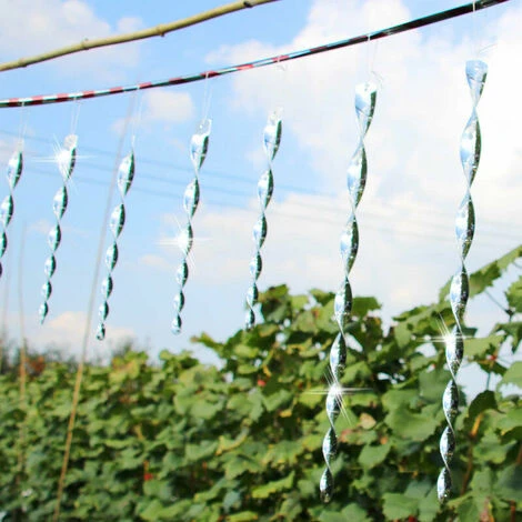 LITZEEConfezione Da 10 Repellenti Per Uccelli, Repellente Per Piccioni, Spaventapasseri Per Uccelli Da Balcone, Barra Per Spaventapasseri, Spirale Riflettente A 360 Gradi Luminosa, Gu.B/Bon 2 LITZEEConfezione Da 10 Repellenti Per Uccelli, Repellente Per Piccioni, Spaventapasseri Per Uccelli Da Balcone, Barra Per Spaventapasseri, Spirale Riflettente A 360 Gradi Luminosa, Gu.B/Bon - immagine 2