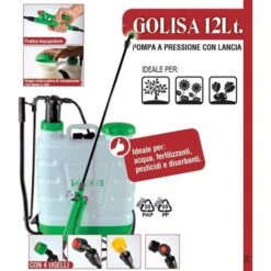 Pompa A Zaino, Spalla A Pressione Con Irroratore, 4 Diversi Ugelli, Giardino Golisa 12 Lt 7 Pompa A Zaino, Spalla A Pressione Con Irroratore, 4 Diversi Ugelli, Giardino Golisa 12 Lt -Protezioni per piante in Italia 89321621 3
