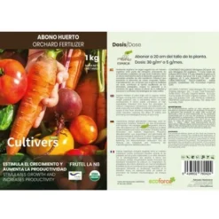 CULTIVERS - Fertilizzante Biologico Da Giardino, 5 Kg Fertilizzante Microgranulato Organico E Naturale Al 100%. Migliora La Produttività Delle Colture A Rilascio Lento -Protezioni per piante in Italia 93581758 4