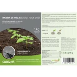 CULTIVERS Rock Farine (polvere Di Basalto) 20 Kg. Fertilizzante Ecologico A Base Di Silicio Che Fornisce Microelementi Per Tutti I Tipi Di Piante -Protezioni per piante in Italia 93582169 4