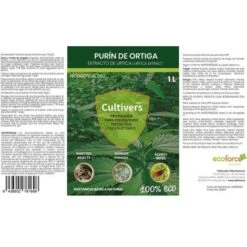 CULTIVERS Estratto D'Ortica Bio, 1 L. Azione Insetticida, Fungicida, Acaricida Naturale Per Piante Da Interno Ed Esterno. Disinfestazione E Controllo Dei Funghi. Prodotto Pronto All'uso -Protezioni per piante in Italia 93582185 4