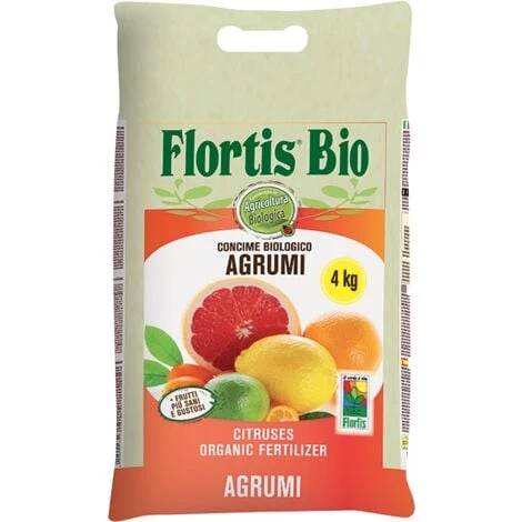 CONCIME ORGANICO PER AGRUMI GRANULARE FLORTIS 4 KG 1 CONCIME ORGANICO PER AGRUMI GRANULARE FLORTIS 4 KG