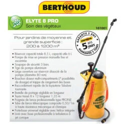 Berthoud Pompa A Pre-compressione Manuale ELYTE 8 GIARDINO 6 Berthoud Pompa A Pre-compressione Manuale ELYTE 8 GIARDINO -Protezioni per piante in Italia 96680760 3