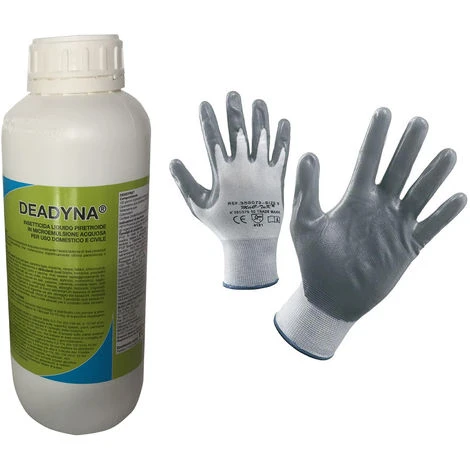 Insetticida Universale Concentrato Deadyna Per Aree Verdi Litri 1. In Omaggio Un Paio Di Guanti NBR 1 Insetticida Universale Concentrato Deadyna Per Aree Verdi Litri 1. In Omaggio Un Paio Di Guanti NBR
